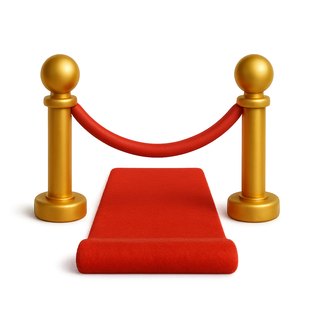 Rendering of red carpet